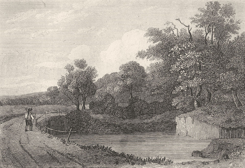 KENT. Near Tonbridge. DUGDALE 1845 old antique vintage print picture